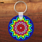 Fraktal Mandala Schlüsselanhänger (Vorderseite)