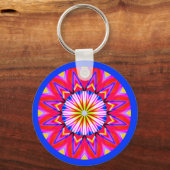 Fraktal Mandala Schlüsselanhänger (Vorderseite)