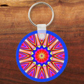 Fraktal Mandala Schlüsselanhänger (Vorderseite)