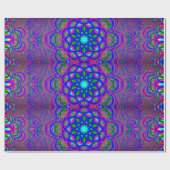 Fraktal-Mandalas | psychedelisch Geschenkpapier (Flach)