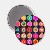 Fraktal Mandalase Magnet (Vorderseite/Rückseite)