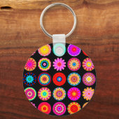 Fraktal Mandalase Schlüsselanhänger (Vorderseite)