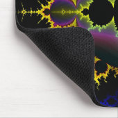 Fraktal Mandelbrot elektrische Nacht Mousepad (Ecke)