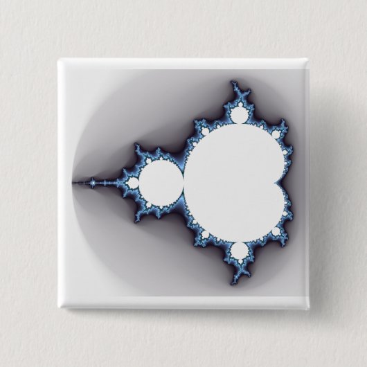 Fraktal Mandelbrot Knopf Button (Vorderseite)