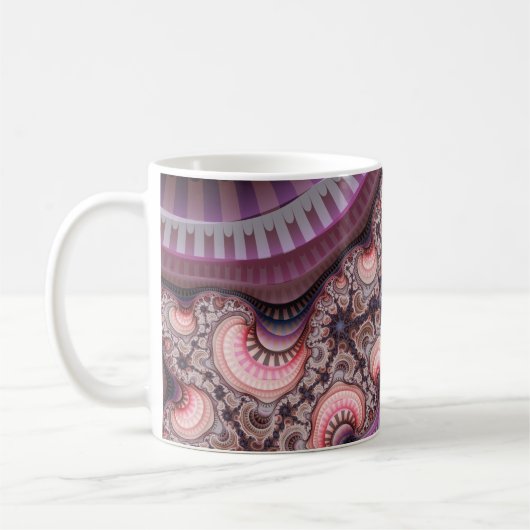 Fraktal Mandelbrot neue Welt Kaffeetasse (Links)