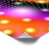 Fraktal Mandelbrot Orange Pink Poster (Ecke)