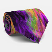 Fraktal Marble 4-1 Benutzerdefinierte Krawatte (Gerollt)