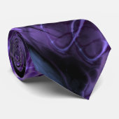 Fraktal Marble Lila Krawatte (Gerollt)