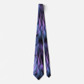 Fraktal Marble Lila N Blue Krawatte (Vorderseite)