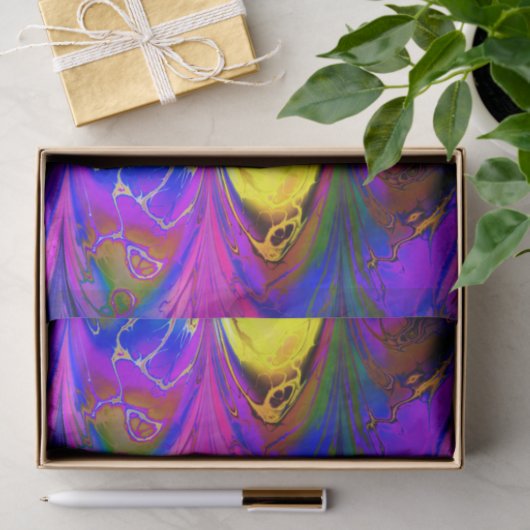 Fraktal Marmor7a Seidenpapier (Geschenk)