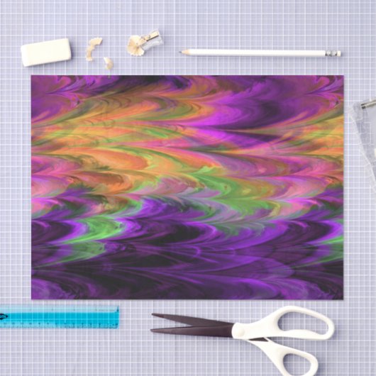 Fraktal-Marmor 4-1 Seidenpapier (Handwerk)