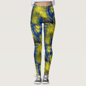 Fraktal Marmor 4-21 Leggings (Vorderseite)