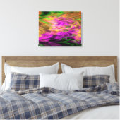 Fraktal Marmor 4-3 überzogene Canvas Leinwanddruck (Insitu (Schlafzimmer))