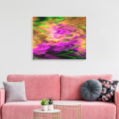 Fraktal Marmor 4-3 überzogene Canvas Leinwanddruck (Insitu (Wohnzimmer))