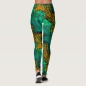 Fraktal Marmor 4-4A Leggings (Rückseite)