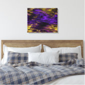 Fraktal Marmor 4-5 überzogene Canvas Leinwanddruck (Insitu (Schlafzimmer))
