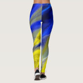 Fraktal-Marmor 4-6 Leggings (Rückseite)
