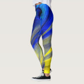 Fraktal-Marmor 4-6 Leggings (Links)