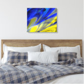 Fraktal Marmor 4-6 überzogene Canvas Leinwanddruck (Insitu (Schlafzimmer))