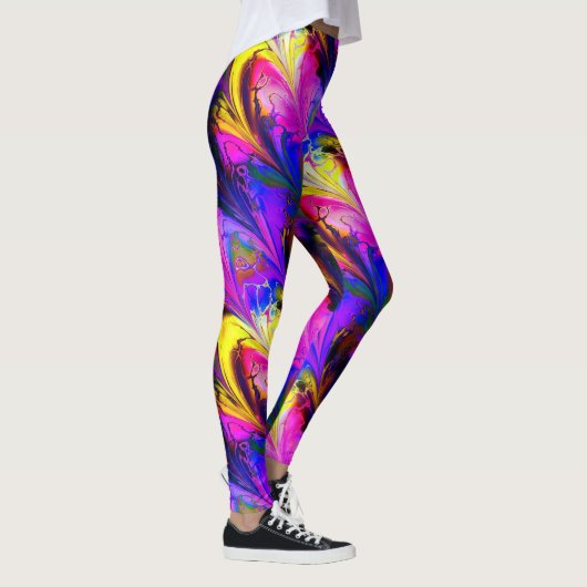 Fraktal-Marmor 7A Leggings (Rechts)