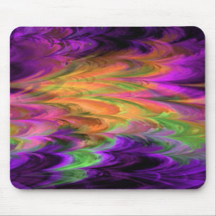 Fraktal-Marmorregenbogen Mousepad