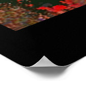 FRAKTAL-Maske spielt keine Rolle in Rot-Gelb Poster (Ecke)