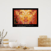 FRAKTAL-Maske spielt keine Rolle in Rot-Gelb Poster (Küche)