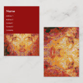 FRAKTAL-Maske spielt keine Rolle in Rot-Gelb Visitenkarte (Vorne/Hinten)