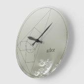 Fraktal-Mathematik-Puzzle-Uhr Große Wanduhr (Winkel)