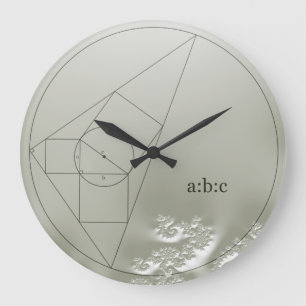 Fraktal-Mathematik-Puzzle-Uhr Große Wanduhr