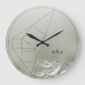Fraktal-Mathematik-Puzzle-Uhr Große Wanduhr