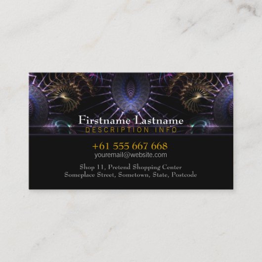 Fraktal Medical mit Logo-Visitenkarte Visitenkarte (Vorderseite)