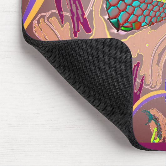 Fraktal Mermaid Fantasy Mouse Pad Mousepad (Ecke)