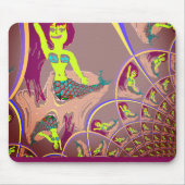 Fraktal Mermaid Fantasy Mouse Pad Mousepad (Vorne)