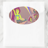 Fraktal Mermaid Fantasy Stickers (Tasche)
