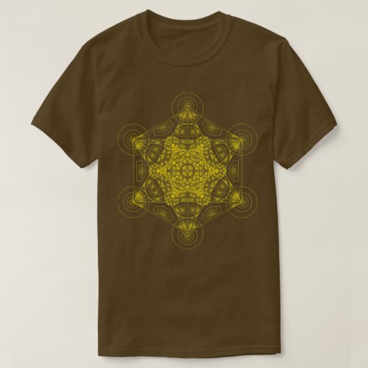 Fraktal Metatrons Orange T-Shirt (Design vorne)