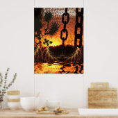 Fraktal Mexicania Fantasy Print Poster (Küche)