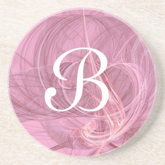 Fraktal Misc Series 8 - Rosa Untersetzer—1 von Getränkeuntersetzer (Vorne)