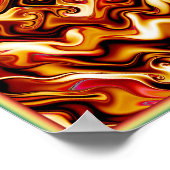 Fraktal mit Drehfeuer Poster (Ecke)