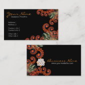 Fraktal mit Logo-Visitenkarte Visitenkarte (Vorne/Hinten)