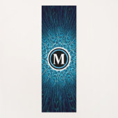 Fraktal mit Monogramm Yogamatte (Vorderseite)