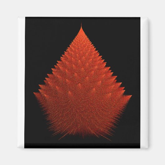 Fraktal mit Spiky Red "Tree" mit Spikes Magnet (Vorne)