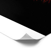 Fraktal mit Spiky Red "Tree" mit Spikes Poster (Ecke)