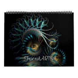 Fraktal MiX ARTS 12 Monate Mauerkalender Kalender