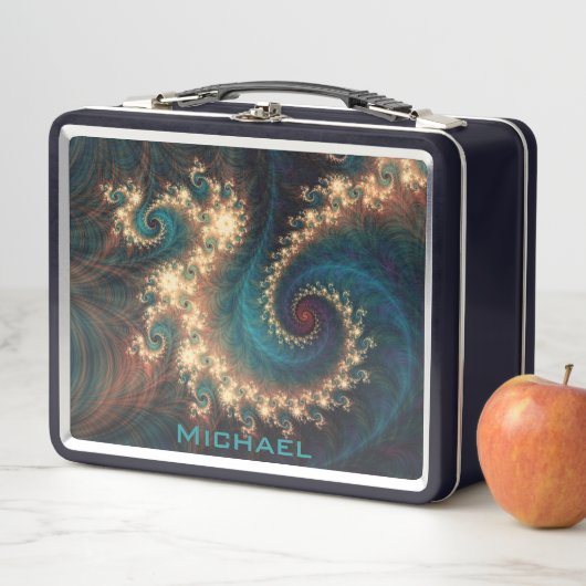 Fraktal Monogram Metal Lunch Box (Beispiel)
