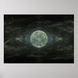 Fraktal "Moon Station" Art Poster