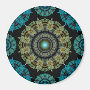 Fraktal-Mosaikmuster Magnet