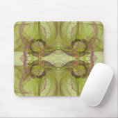 Fraktal Mousepad (grün und rosa) (Mit Mouse)