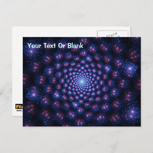 Fraktal Multiverse Postkarte (Vorne/Hinten)
