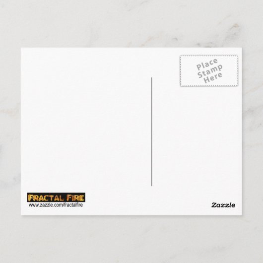 Fraktal Multiverse Postkarte (Rückseite)